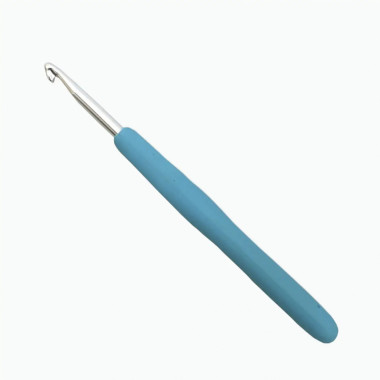 Aluminum hook with soft rubberized handle 5 mm