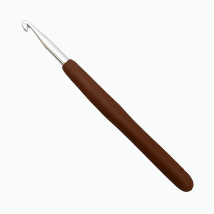 Aluminum hook with soft rubberized handle 6 mm