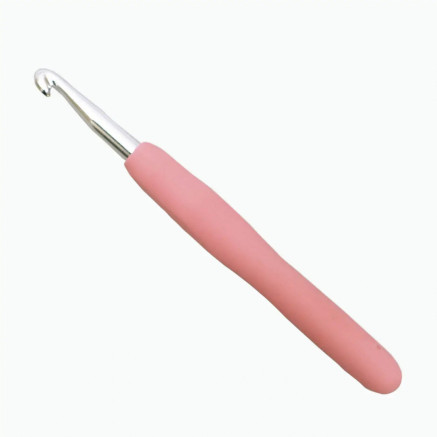 Aluminum hook with soft rubberized handle 7 mm