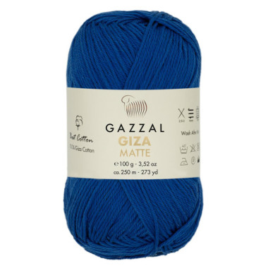 Пряжа Gazzal Giza Matte ультрамарин (5577)