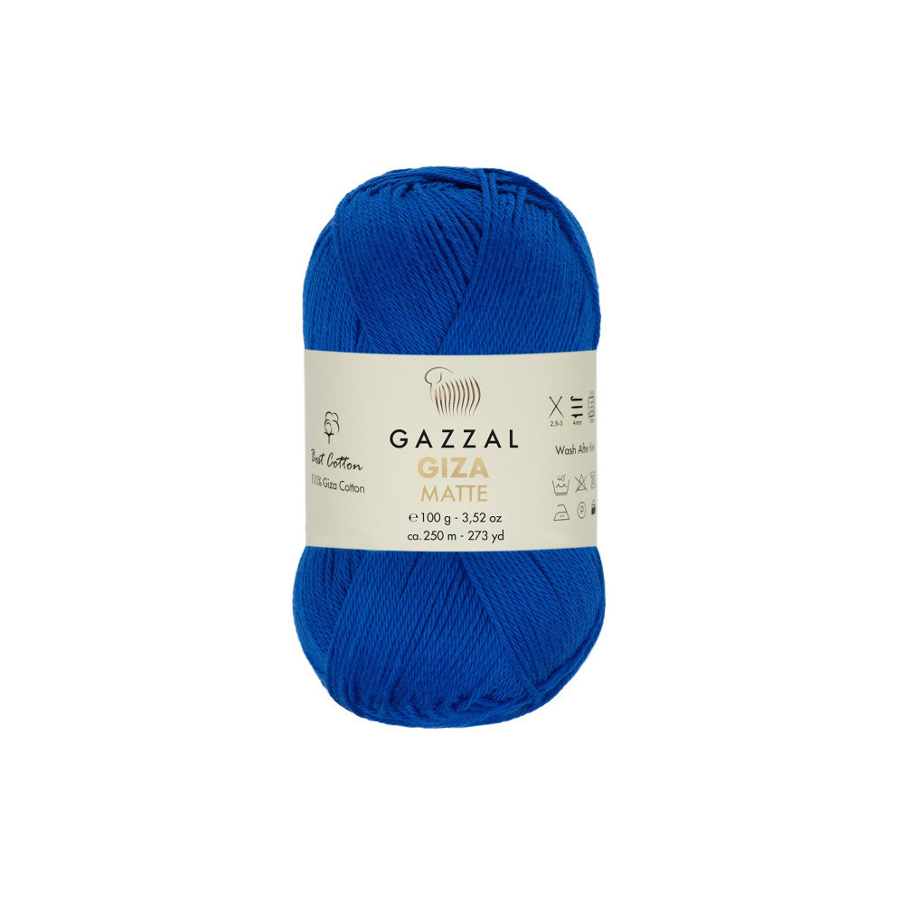 Yarn Gazzal Giza Matte mystic blue (5578) Yarn Gazzal Giza Matte mystic blue (5578)