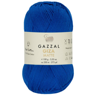 Пряжа Gazzal Giza Matte мистический синий (5578)