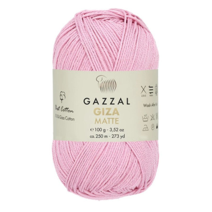 Пряжа Gazzal Giza Matte розовый пион (5592)