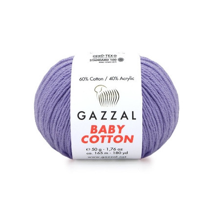 Yarn Gazzal Baby Cotton lilac (3420)