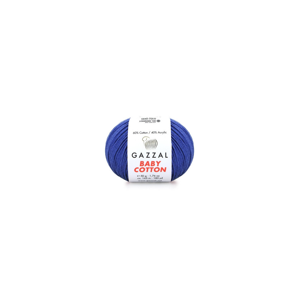 Пряжа Gazzal Baby Cotton електрик (3421) Пряжа Gazzal Baby Cotton електрик (3421)