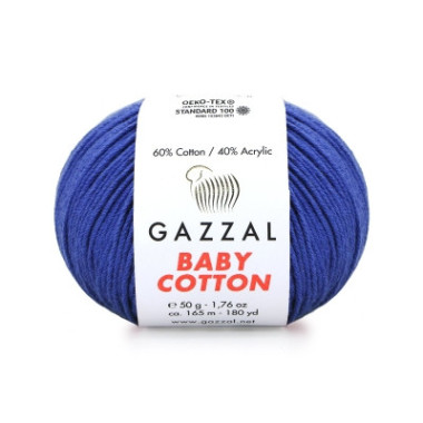 Пряжа Gazzal Baby Cotton електрик (3421)