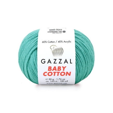 Yarn Gazzal Baby Cotton turquoise (3426)