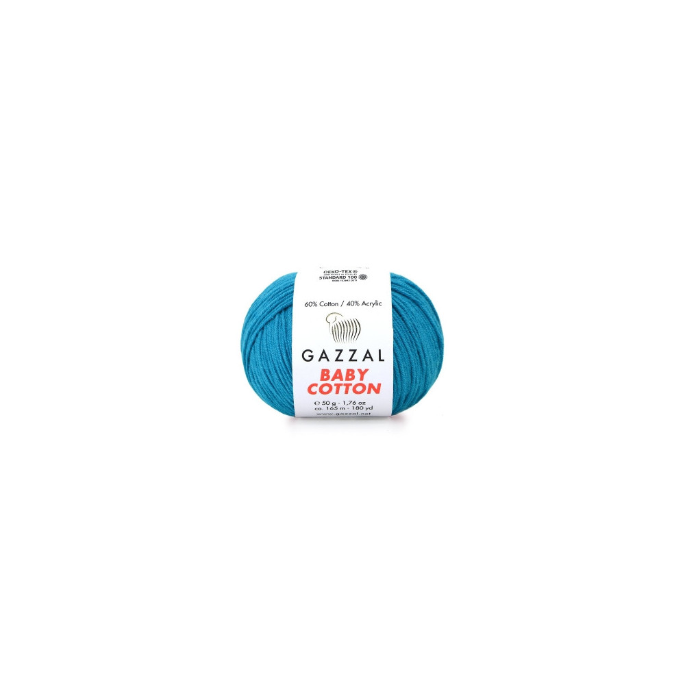 Пряжа Gazzal Baby Cotton синий морской (3428) Пряжа Gazzal Baby Cotton синий морской (3428)