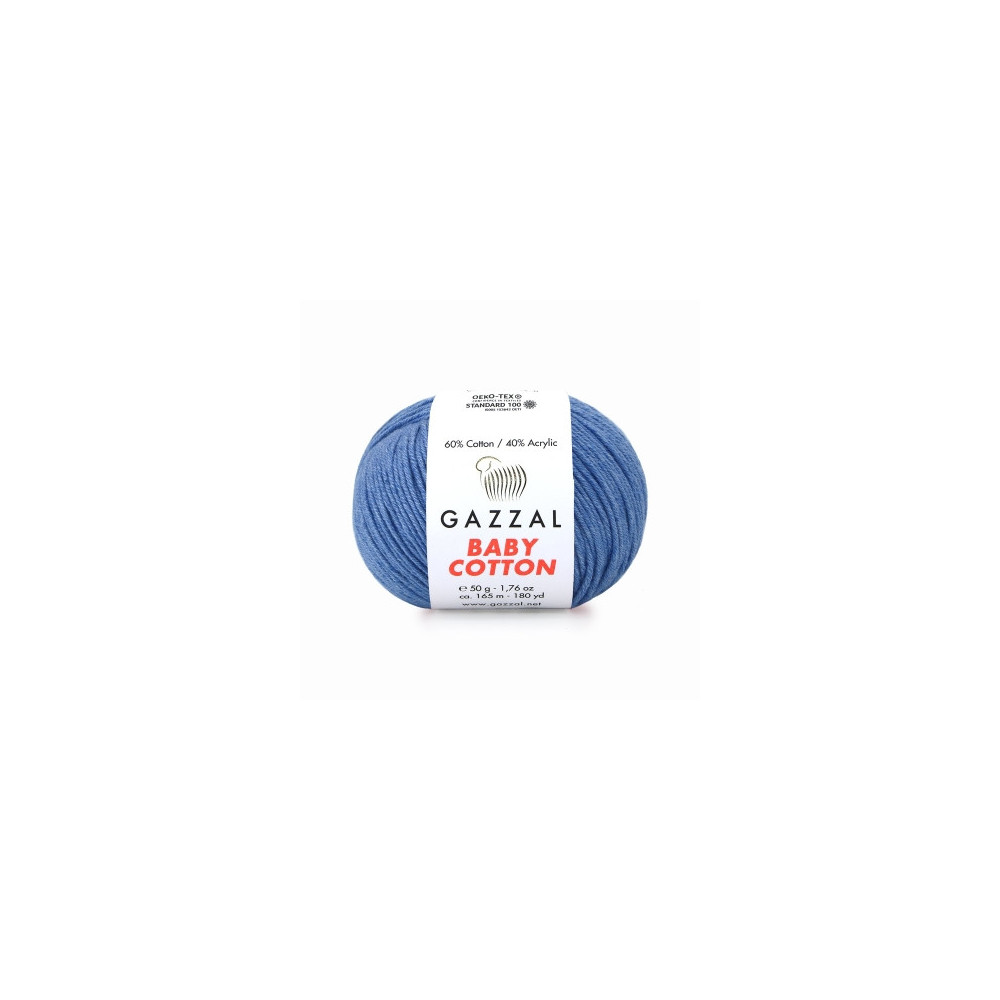 Пряжа Gazzal Baby Cotton джинс (3431) Пряжа Gazzal Baby Cotton джинс (3431)
