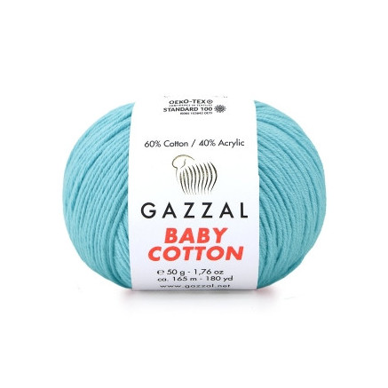 Yarn Gazzal Baby Cotton azure (3451)