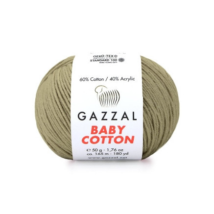 Yarn Gazzal Baby Cotton mushroom (3464)
