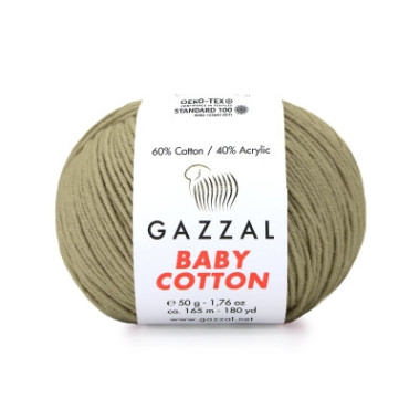 Пряжа Gazzal Baby Cotton грибной (3464)