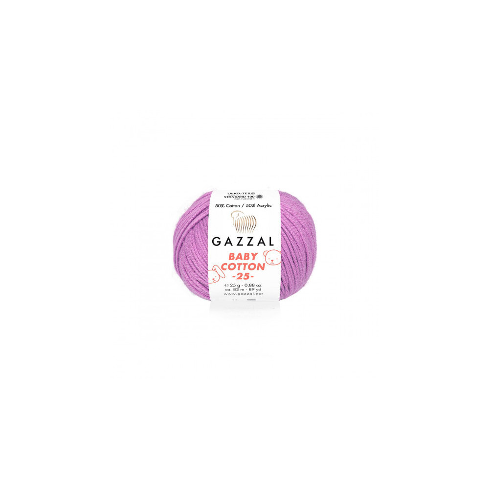 Yarn Gazzal Baby Cotton 25 dark purple (3414) Yarn Gazzal Baby Cotton 25 dark purple (3414)