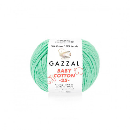 Yarn Gazzal Baby Cotton 25 mint (3425)