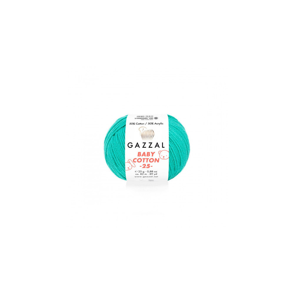Yarn Gazzal Baby Cotton 25 turquoise (3426) Yarn Gazzal Baby Cotton 25 turquoise (3426)