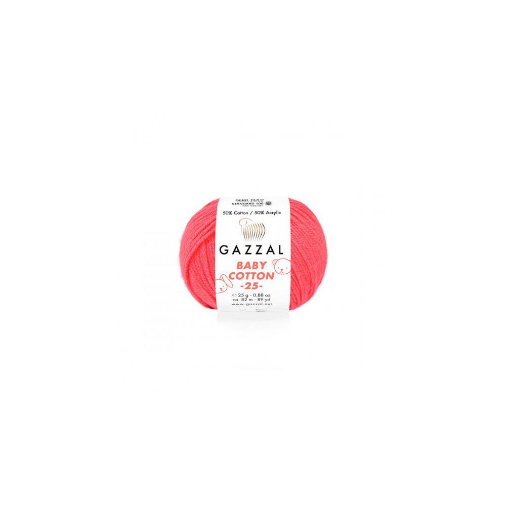 Пряжа Gazzal Baby Cotton 25 мальва (3458) Пряжа Gazzal Baby Cotton 25 мальва (3458)