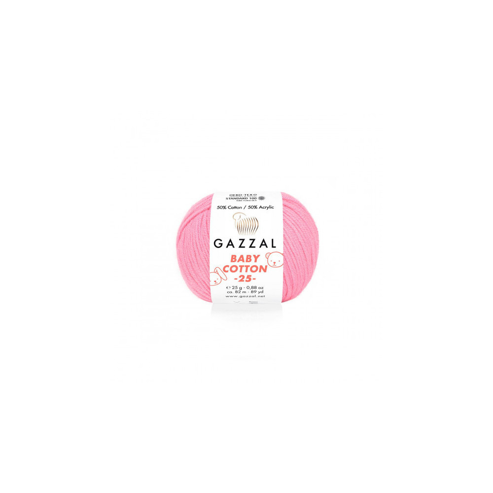 Пряжа Gazzal Baby Cotton 25 розовый (3468) Пряжа Gazzal Baby Cotton 25 розовый (3468)