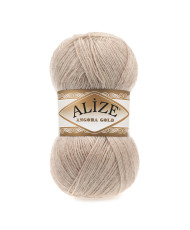 Yarn Alize Angora Gold coffee with milk color (543)