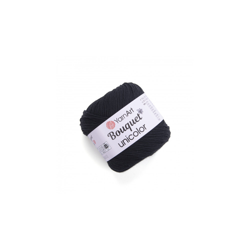 Пряжа YarnArt Bouquet Unicolor чорний (3202) Пряжа YarnArt Bouquet Unicolor чорний (3202)