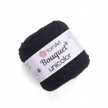 Пряжа YarnArt Bouquet Unicolor черный (3202)