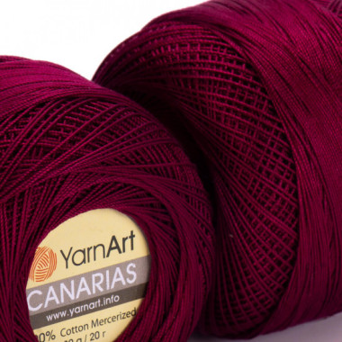 Пряжа YarnArt Canarias бордовий (0112)