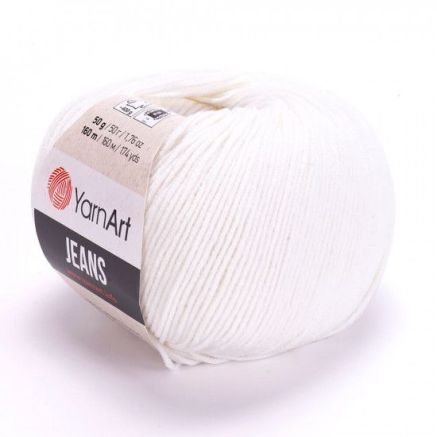 Yarn YarnArt Jeans white (01)