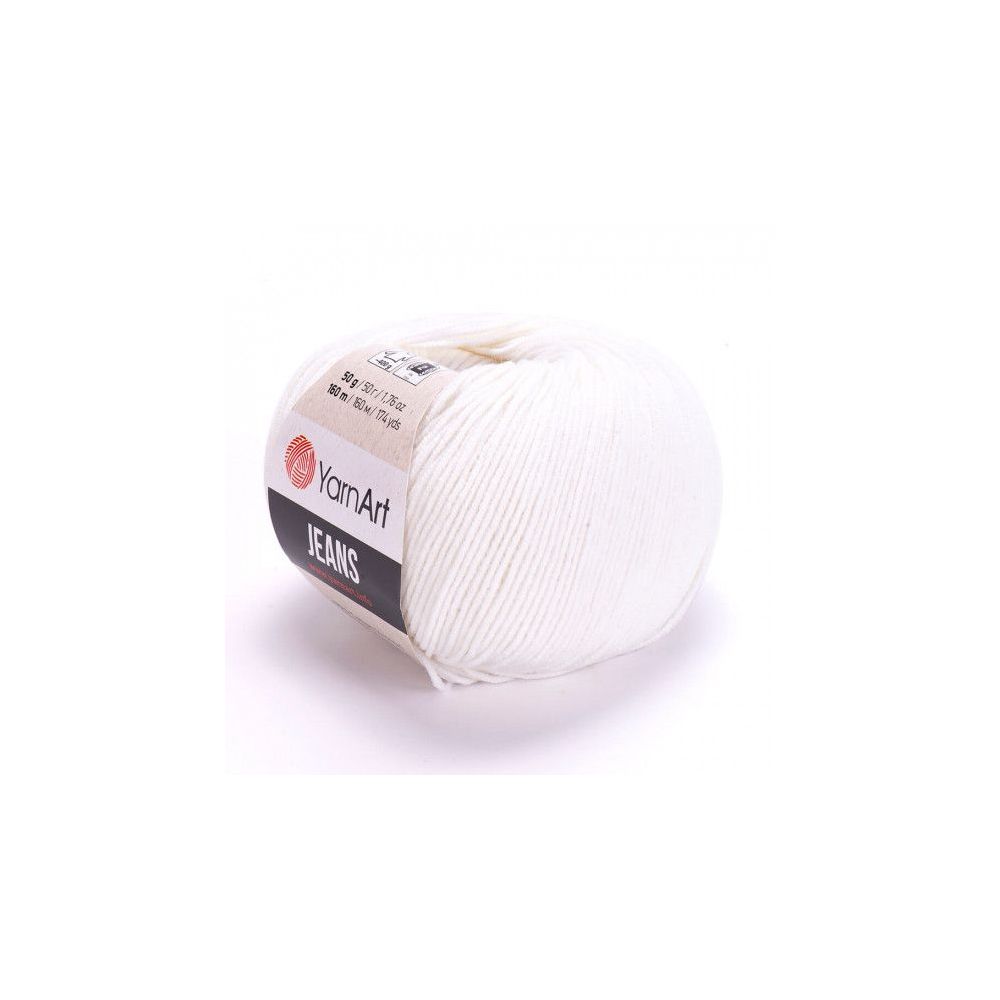 Yarn YarnArt Jeans white (01) Yarn YarnArt Jeans white (01)