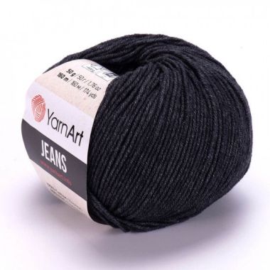 Пряжа YarnArt Jeans чорний джинс (28)