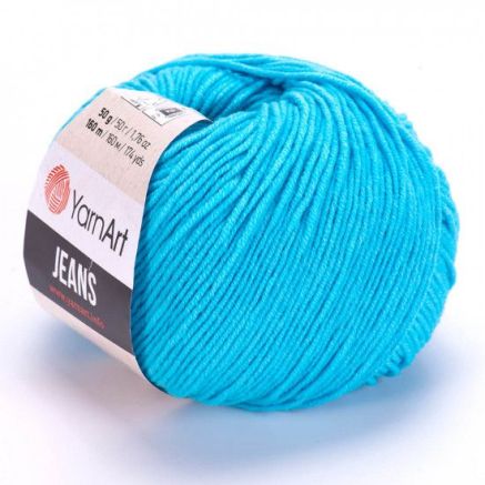 Yarn YarnArt Jeans light turquoise (33)