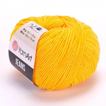 Yarn YarnArt Jeans yellow (35)