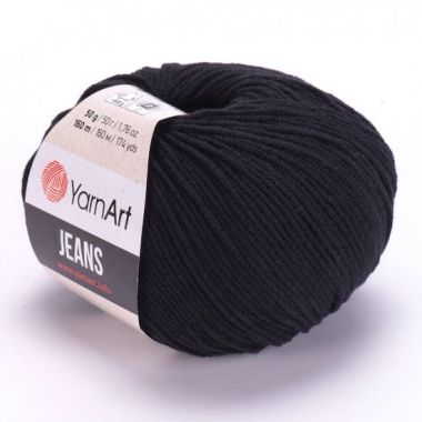 Пряжа YarnArt Jeans чорний (53)