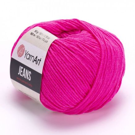 Yarn YarnArt Jeans bright pink (59)