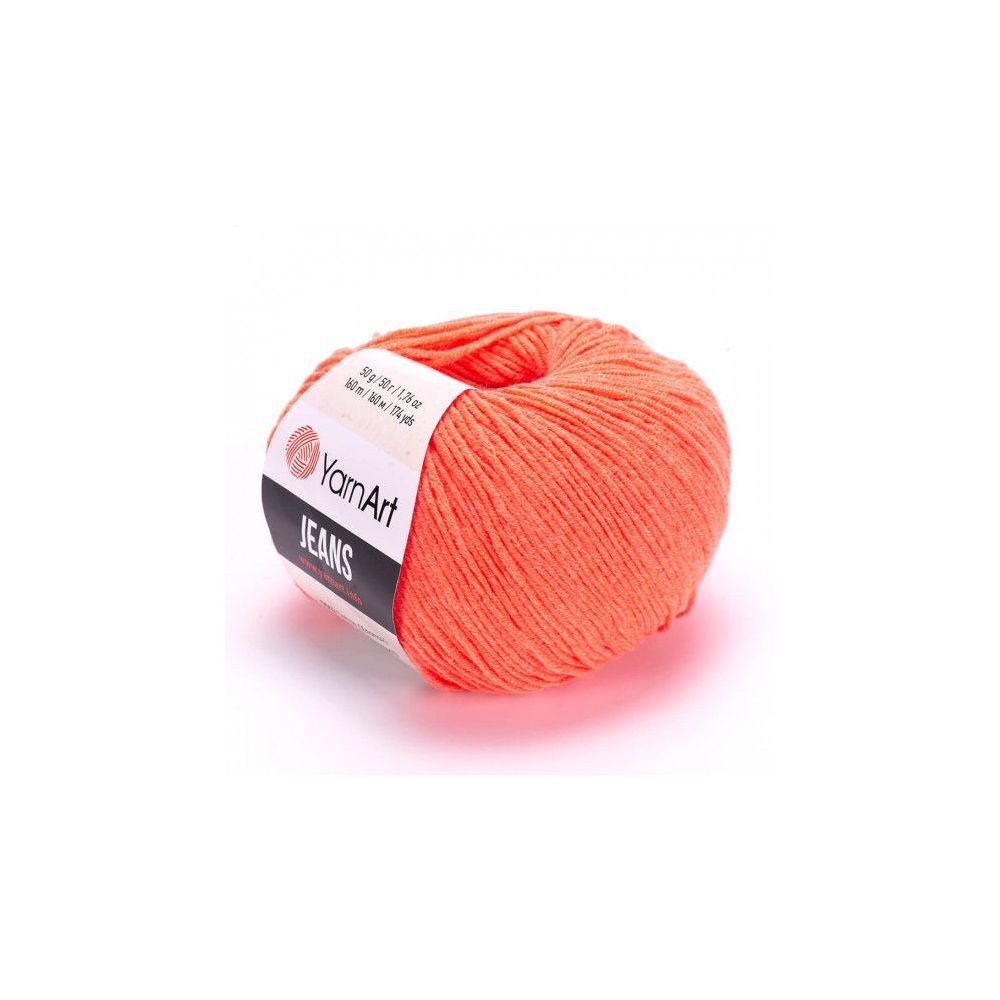 Yarn YarnArt Jeans coral neon (61) Yarn YarnArt Jeans coral neon (61)