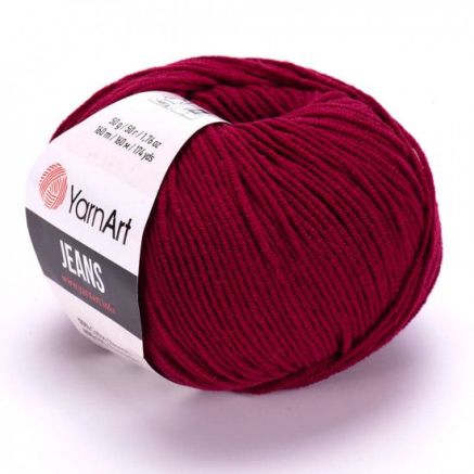 Yarn YarnArt Jeans burgundy (66)