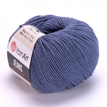 Пряжа YarnArt Jeans сіро-синій (68)