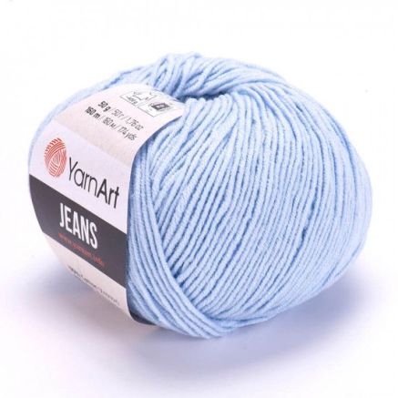 Пряжа YarnArt Jeans светло-голубой (75)