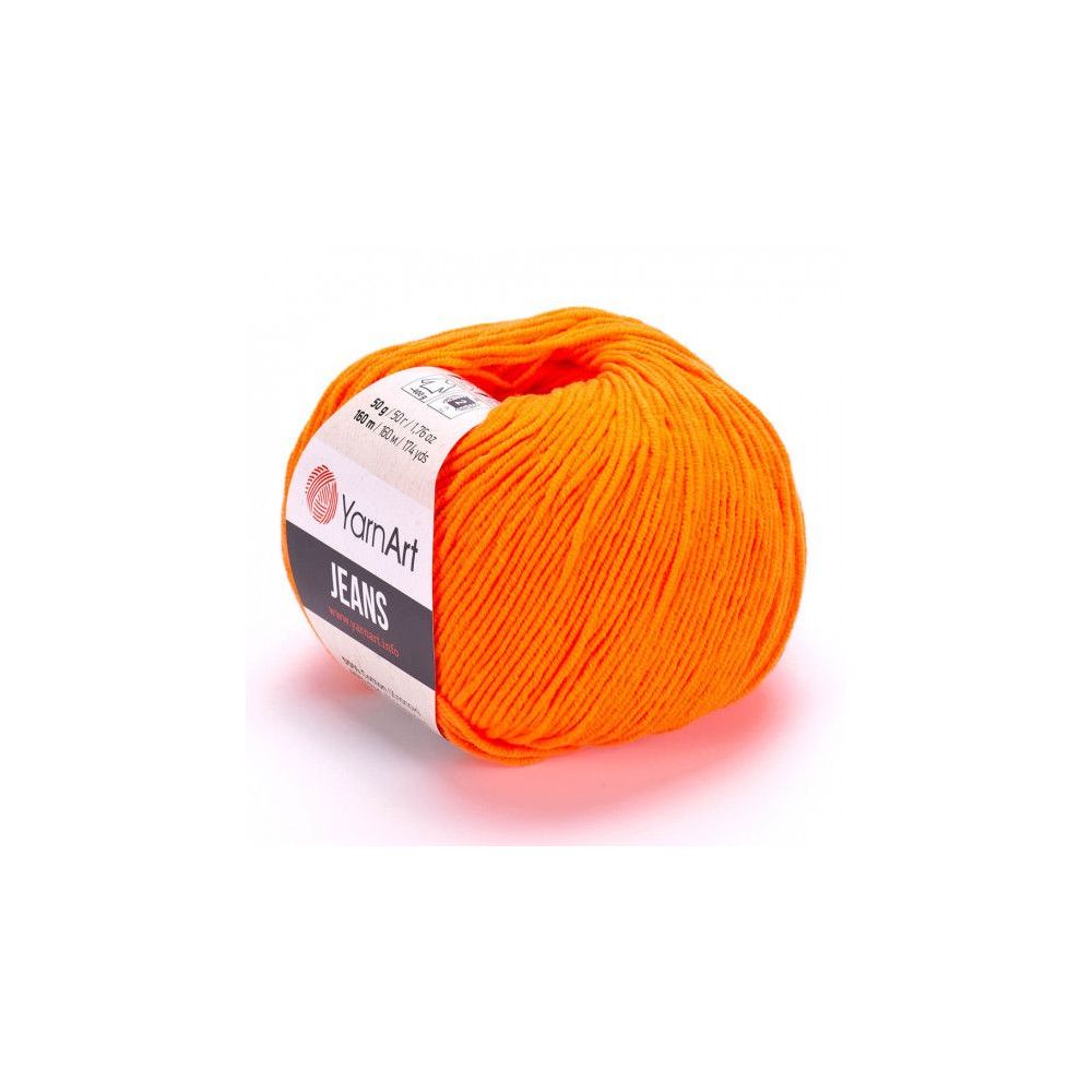 Yarn YarnArt Jeans orange neon (77) Yarn YarnArt Jeans orange neon (77)