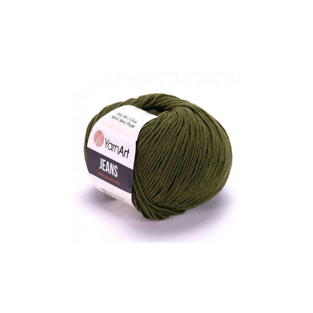 Yarn YarnArt Jeans green khaki (82) Yarn YarnArt Jeans green khaki (82)