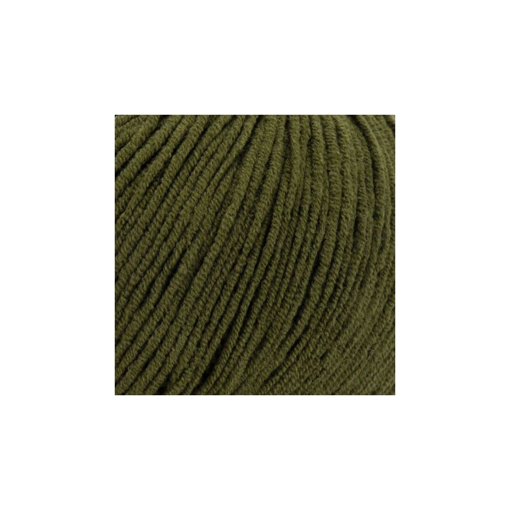 Пряжа YarnArt Jeans зеленый хаки (82)
