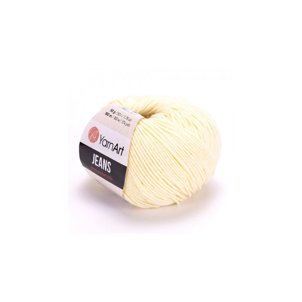 Yarn YarnArt Jeans pastel yellow (86) Yarn YarnArt Jeans pastel yellow (86)