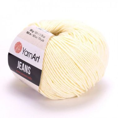 Пряжа YarnArt Jeans пастельно-желтый (86)