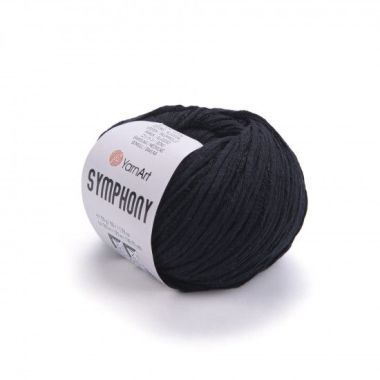 Yarn YarnArt Symphony black (2126)