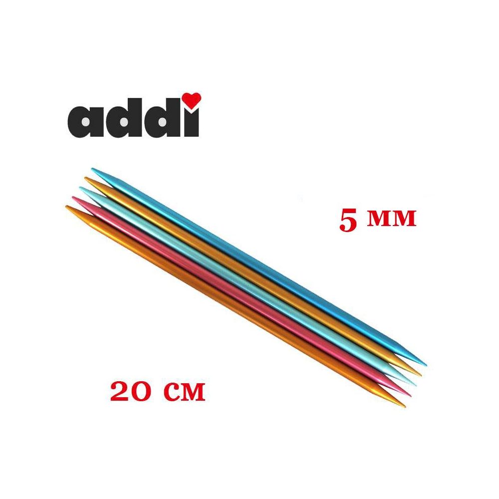 Addi Colibri punching needles, aluminum 20 cm, 5 mm (204-7/5-20) Addi Colibri punching needles, aluminum 20 cm, 5 mm (204-7/5-20)