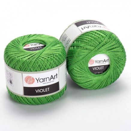 Пряжа YarnArt Violet зеленый (6332)