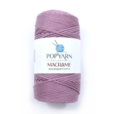 Polypropylene Cord Macrame Popyarn, Dry Rose (005)