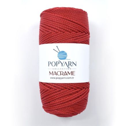 Polypropylene Cord Macrame Popyarn, Red (007)