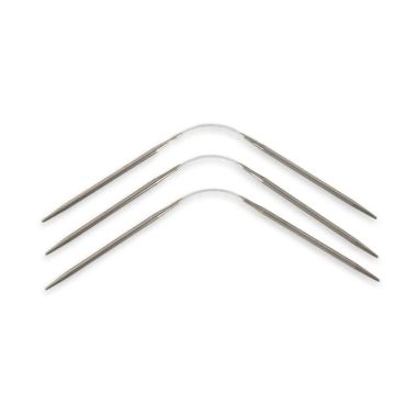 Trio 2.5 mm steel toe knitting needles, China, 3 pcs.