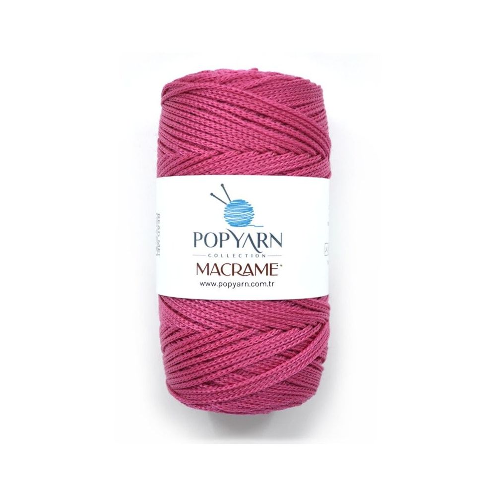 Поліпропіленовий шнур Macrame Popyarn, фуксія (024) Поліпропіленовий шнур Macrame Popyarn, фуксія (024)