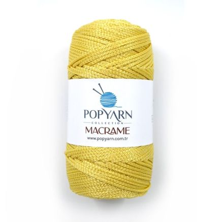 Polypropylene cord Macrame Popyarn, light yellow (022)