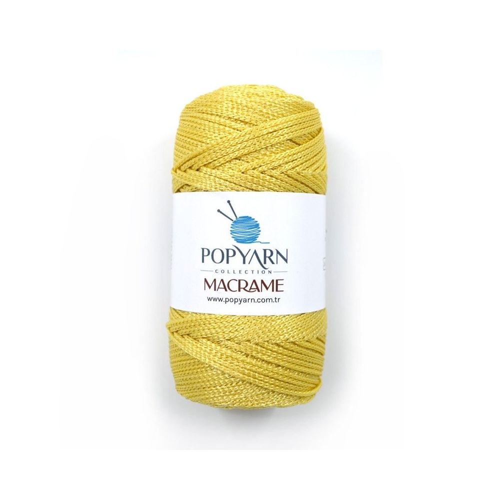 Полипропиленовый шнур Macrame Popyarn, светло - желтый (022) Полипропиленовый шнур Macrame Popyarn, светло - желтый (022)